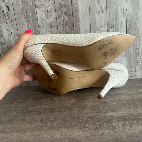 Marc New York Elegant White Textured Women's Pumps 8.5 - Picture 8 of 9